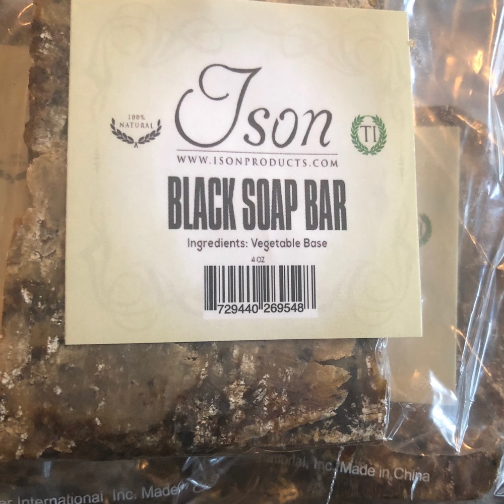 Black soap bars